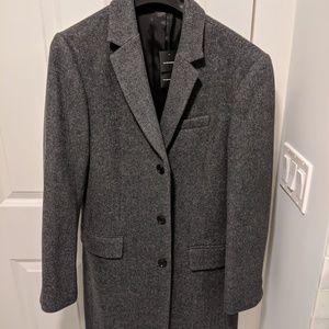 Club Monaco Men’s Top Coat Overcoat Wool Grey 38